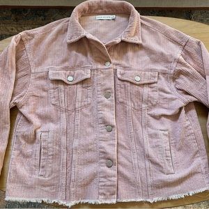 Pink Corduroy Jacket Sz Small